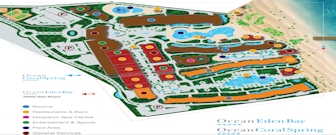 Ocean Coral Spring and Ocean Eden Bay Resort Map Layout