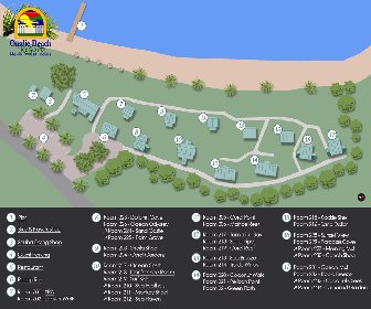 Oualie Beach Resort map layout