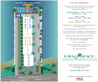 Palm Beach Resort & Beach Club Map Layout