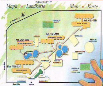 Allegro Palma Real Resort Map layout