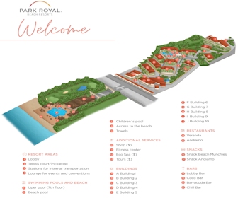 Park Royal Beach Huatulco Resort Map Layout