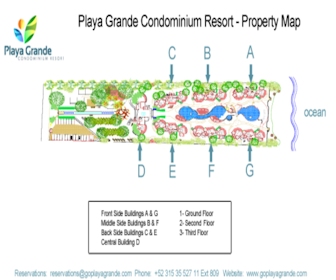 Playa Grande Condominium Resort Map Layout