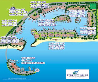 Port St.Charles Resort Map Layout