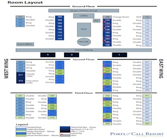 Ports of Call Resort Map Layout