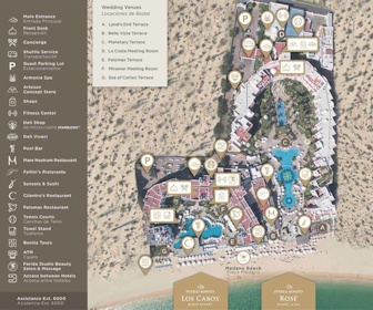 Pueblo Bonito Los Cabos Beach Resort and Pueblo Bonito Rose Resort & Spa Map Layout