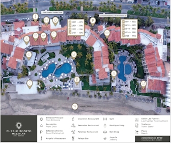 Pueblo Bonito Mazatlan Beach Resort Map Layout