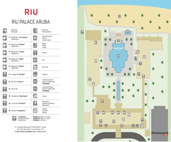 Riu Palace Aruba Resort Map Layout
