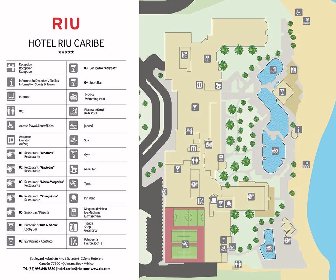 Riu Caribe Resort Map Layout