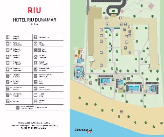 Riu Dunamar Resort Map layout