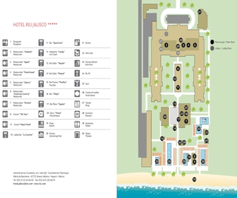 RIU Flamingos Resort Map Layout