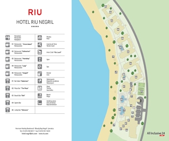 Riu Negril Resort Map Layout
