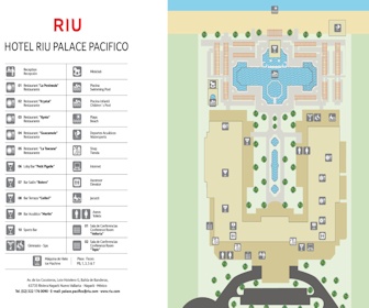 RIU Palace Pacifico Resort Map Layout
