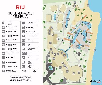Riu Palace Peninsula Resort Map Layout