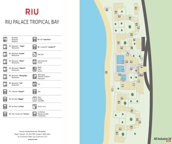 Riu Palace Tropical Bay Resort Map Layout