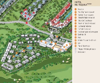 RIU Tequila Resort Map Layout