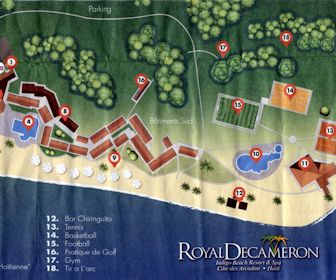 Royal Decameron Indigo Beach Resort Resort Map Layout