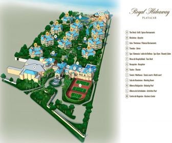 Royal Hideaway Playacar Resort Map Layout