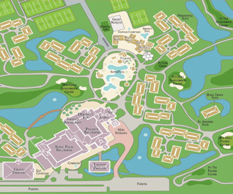 Saddlebrook Resort (center) Map Layout
