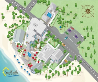 Sand Castle on the Beach Resort Map Layout