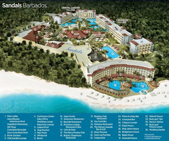 Sandals Barbados Resort Map Layout