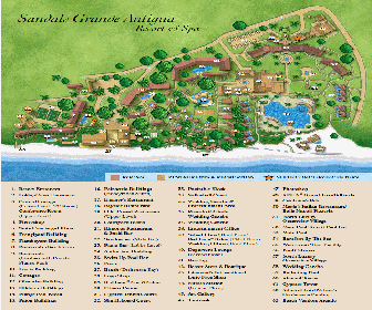Sandals Grande Antigua Resort Map Layout