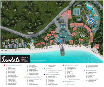 Sandals Halcyon Resort Map Layout