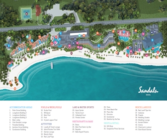 Sandals Negril Beach Resort & Spa Map Layout
