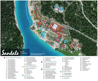 Sandals Royal Curacao Resort Map Layout