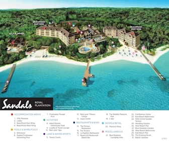 Sandals Royal Plantation Resort Map Layout