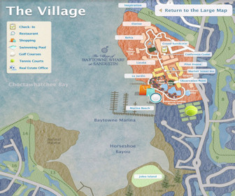 Sandestin The Village Map Layout