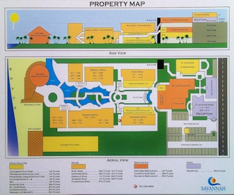 Savannah Beach Hotel Resort Map Layout