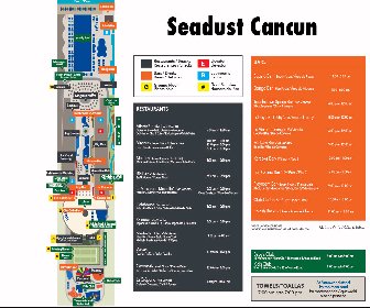 Seadust Cancun Family Resort Resort Map Layout