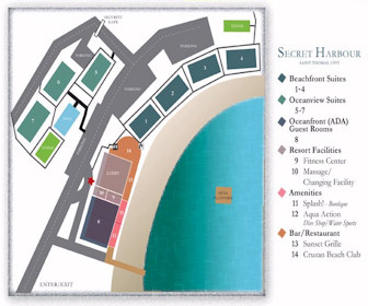 Secret Harbour Beach Resort Map Layout