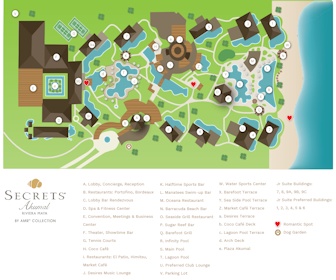 Secrets Akumal Riviera Maya Resort Map Layout