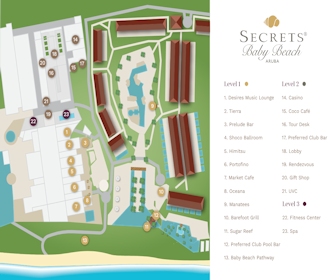 Secrets Baby Beach Aruba Resort Map Layout
