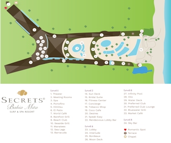 Secrets Bahia Mita Surf & Spa Resort Map Layout