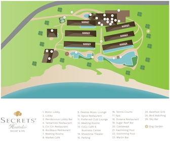 Secrets Huatulco Resort Map Layout
