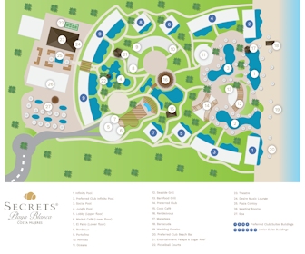 Secrets Playa Blanca Costa Mujeres Resort Map Layout