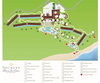 Secrets Puerto Los Cabos Golf & Spa Resort Map Layout