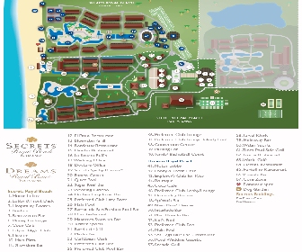 Secrets Royal Beach Resort Map Layout