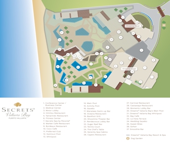 Secrets Vallarta Bay Resort Map Layout