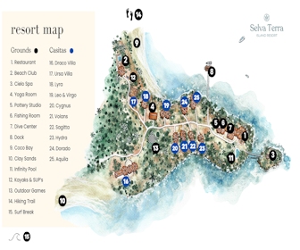 Selva Terra Island Resort Map Layout