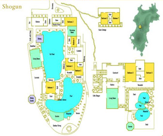 Shogun Mustique Resort Map Layout