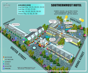 Southernmost Hotel Map Layout