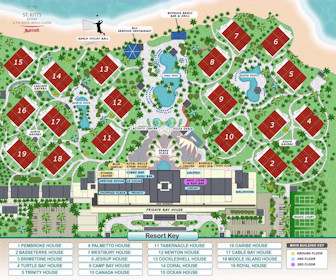 St.Kitts Marriott Resort Map Layout