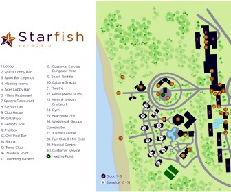 Starfish Varadero Resort Map Layout