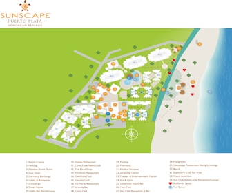 Sunscape Puerto Plata Resort Map Layout
