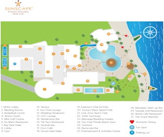 Sunscape Puerto Vallarta Resort Map Layout