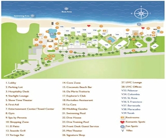 Sunscape Sabor Cozumel Resort Map layout