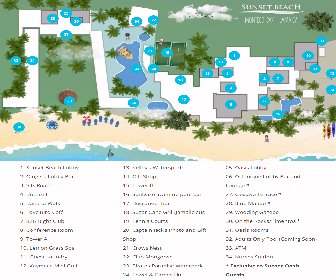Resort Map | Sunset Beach Resort, Spa & Waterpark | Montego Bay, Jamaica